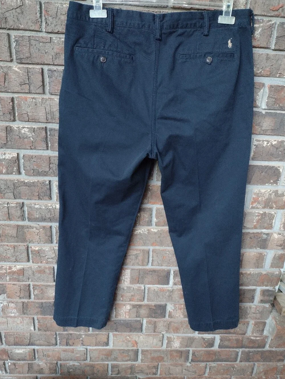 Polo Ralph Lauren Chino Pants Mens 36x29 Navy  Classic Fit Cotton Twill Career
